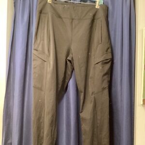 Black stretch pants